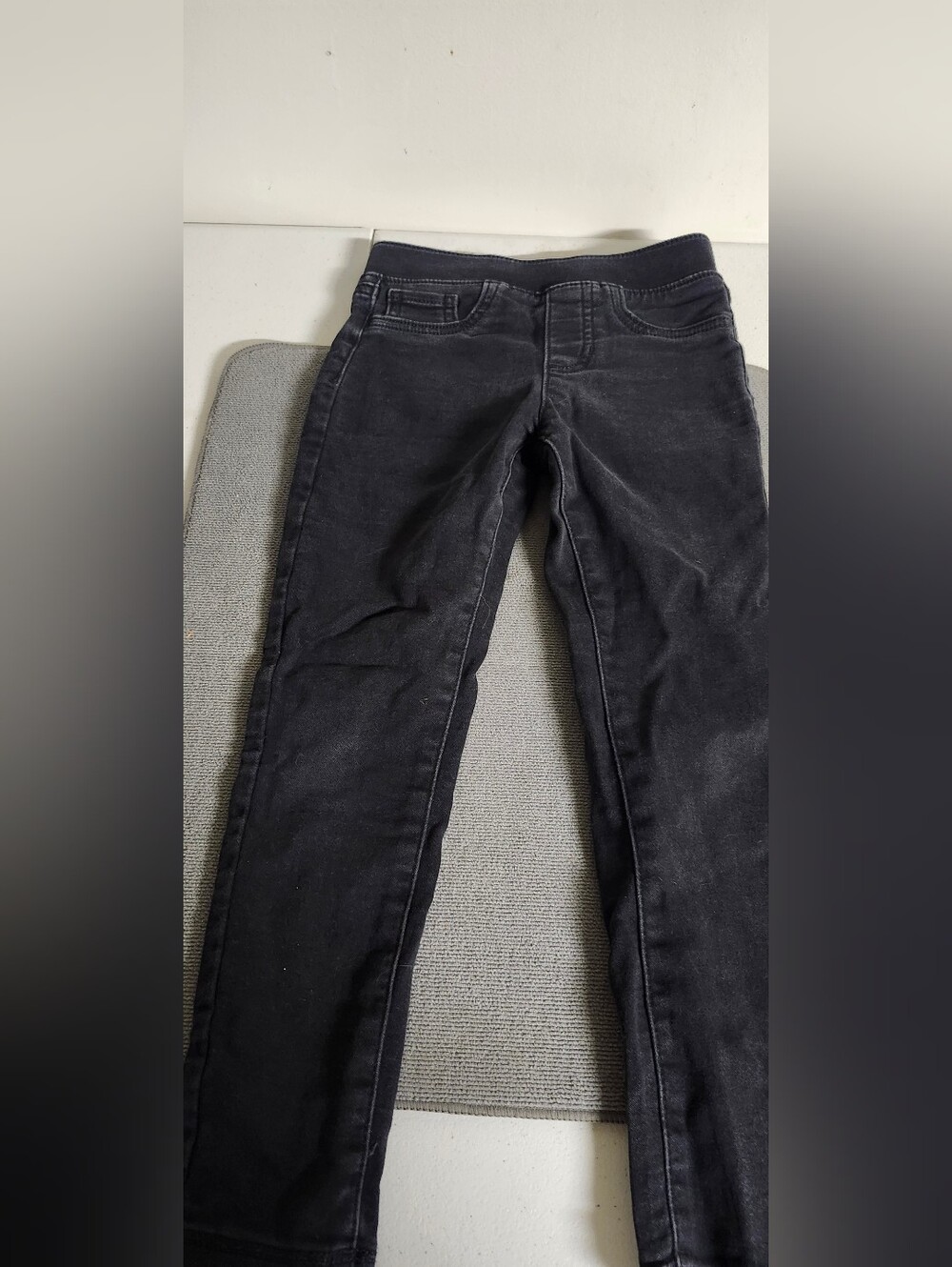 Girls Black Stretch Skinny Jeggings